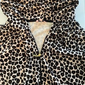 Juicy Courture Leopard track suit/Top hoodie